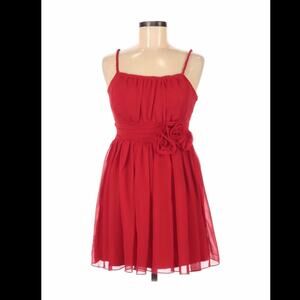 Popsy by F and X Cherry red fit and flare cocktail party dress, size medium
